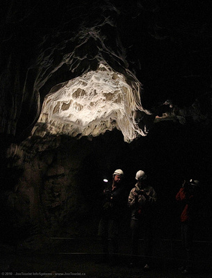 Norm showing us formations inside the cave