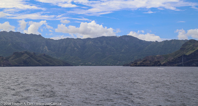 Leaving Taiohae harbour and Nuku Hiva