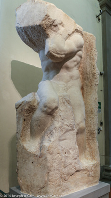 “Atlas Slave” - one of Michelangelo's incomplete statues