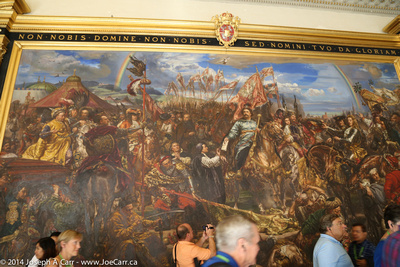 Painting: The Polish king Jan Sobieski III stopped the Ottomans at the gates of Vienna