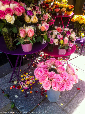 Flower shop on Rue Cler