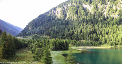Glacier-fed lake near the Brenner Pass