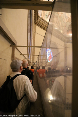 The group inside the Duomo dome