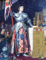 Painting: Ingres, Joan of Arc at the Coronation of Charles VII in Reims Cathedral