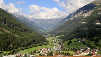 Vipiteno Sterzing - a small Alpine community in a misty valley in Brenner Pass