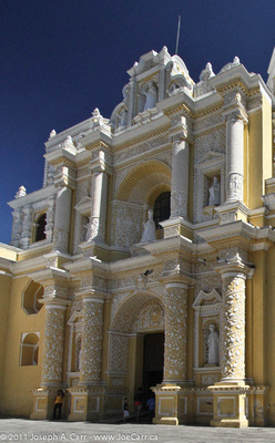 Ornate main entrance to the church