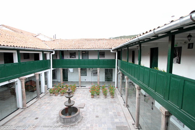Courtyard with fountain